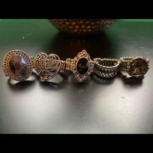 Lot of 5 Paparazzi Stretchy Rings